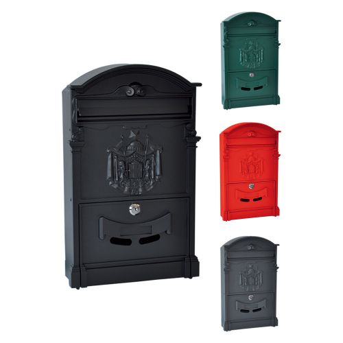 MAILBOX 'RESIDENCE' ALUMINIUM  GREEN